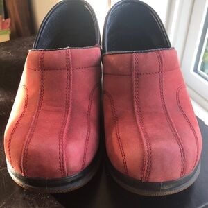 Dansko Sport red suede clogs size 35